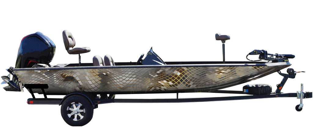 Asper Abstract Camo Boat Wrap Kit