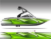 Breaker (Green) Boat Wrap Kit