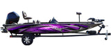Hydroplane (Purple) Diamond Plate Metal Boat Wrap Kit
