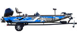 Ravage (Blue) Abstract Boat Wrap Kit