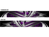 Reptile (Purple) Abstract Boat Wrap Kit