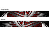 Reptile (Red) Abstract Boat Wrap Kit