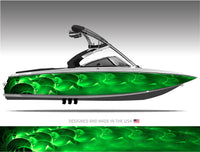 Ripple (Green) Boat Wrap Kit