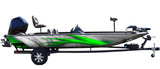 Sidewinder (Green) Abstract Boat Wrap Kit