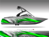 Sidewinder (Green) Boat Wrap Kit