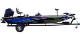 Stealth (Blue) Abstract Boat Wrap Kit