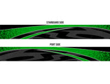 Stealth (Green) Abstract Boat Wrap Kit