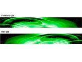 The Abyss (Green) Abstract Boat Wrap Kit