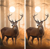 Whitetail Buck V2 Deer Photo Cornhole Wraps