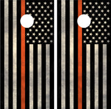 American Flag "Thin Orange Line" EMS