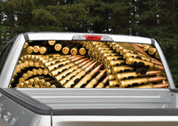 Ammunition Bullets Rear Window Decal