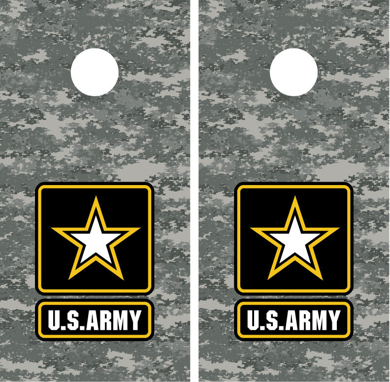 Army Digital Camo Cornhole Wraps