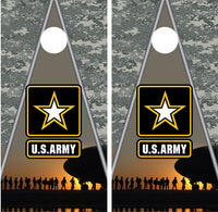 Army Soliders Digital Camo Cornhole Wraps