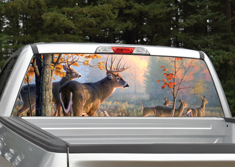 Buck Deer Scenery Rear Window Decal