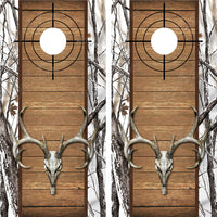 Buck Deer Skull Camo Wood Cross Heirs 