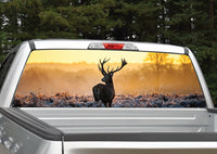Buck Deer Sunset Rear Window Decal