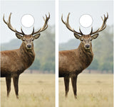Elk Buck Photo Cornhole Wraps