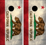 California State Flag Grunge Cornhole Wraps
