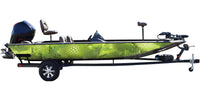 Chameleon Green Camo Boat Wrap Kit