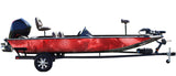 Chameleon Red Camo Boat Wrap Kit