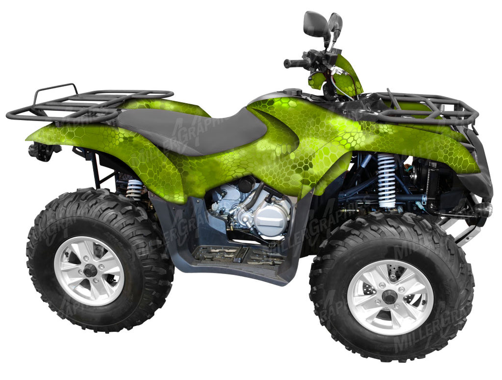 Chameleon Green Camo ATV Wrap Kit