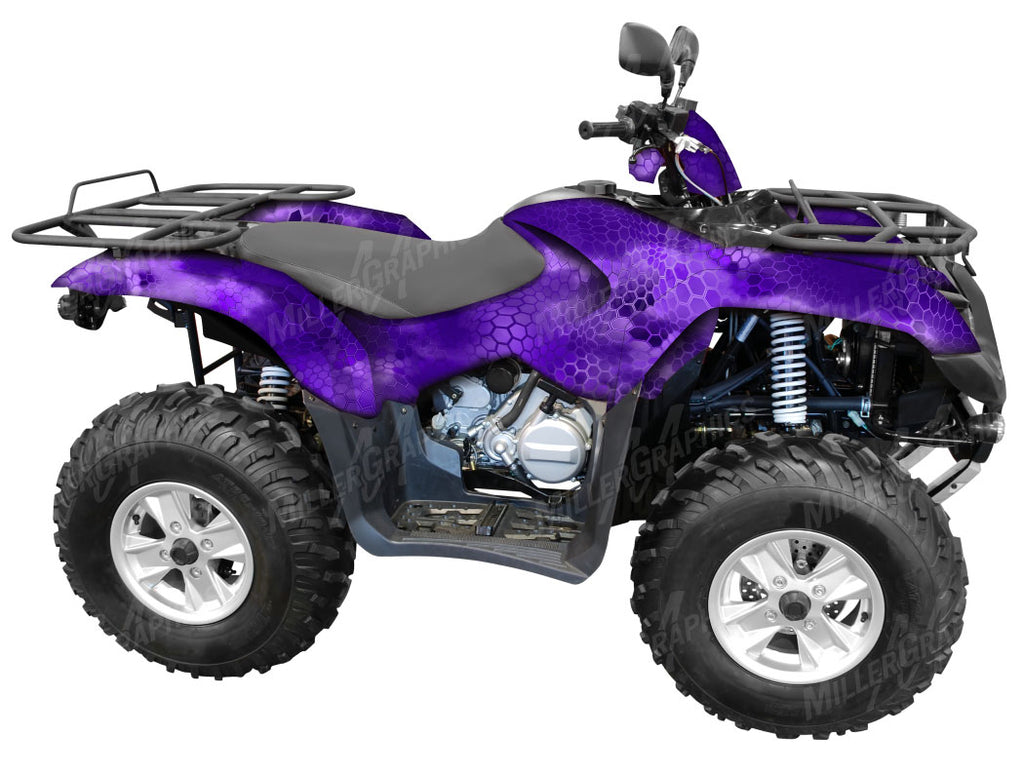 Chameleon Purple Camo ATV Wrap Kit