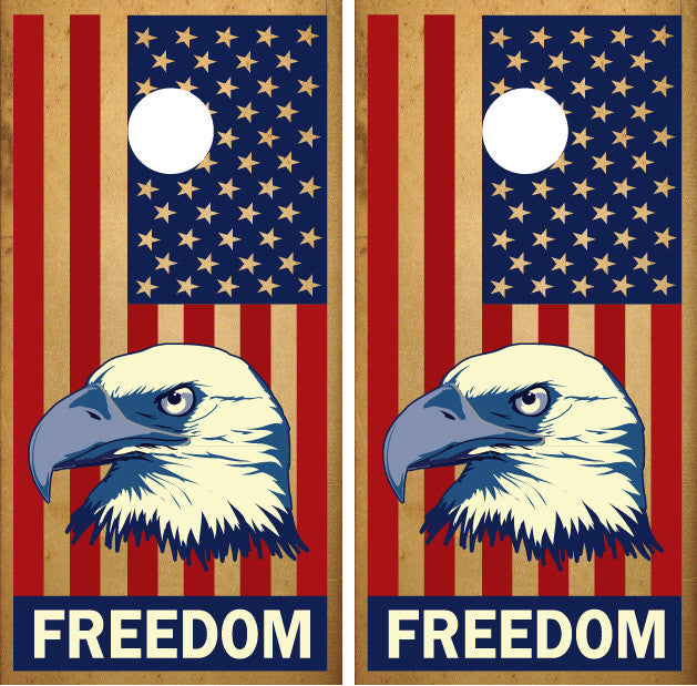 Bald Eagle Freedom American Flag