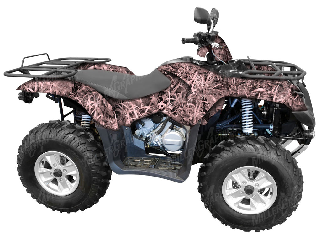 "Grassland Pink" Camo ATV Wrap Kit