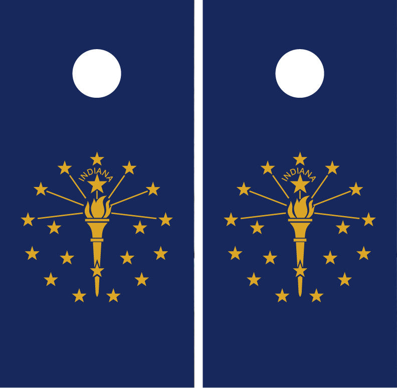 Indiana State Flag Cornhole Wraps