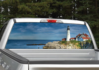 Lighthouse by the Ocean Rear Window Decal