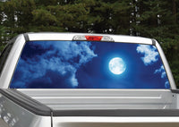 Moon Night and Clouds Rear Window Decal