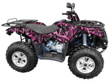 "Obliteration Pink" Camo ATV Wrap Kit