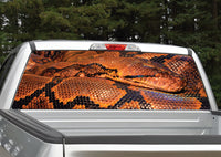 Snake (Orange and Black) Rear Window Decal