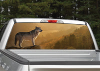 Wolf in Sunset Rear Window Decal