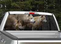 Wolves #3 Arctic Wolf Pack Scenery Rear Window Decal